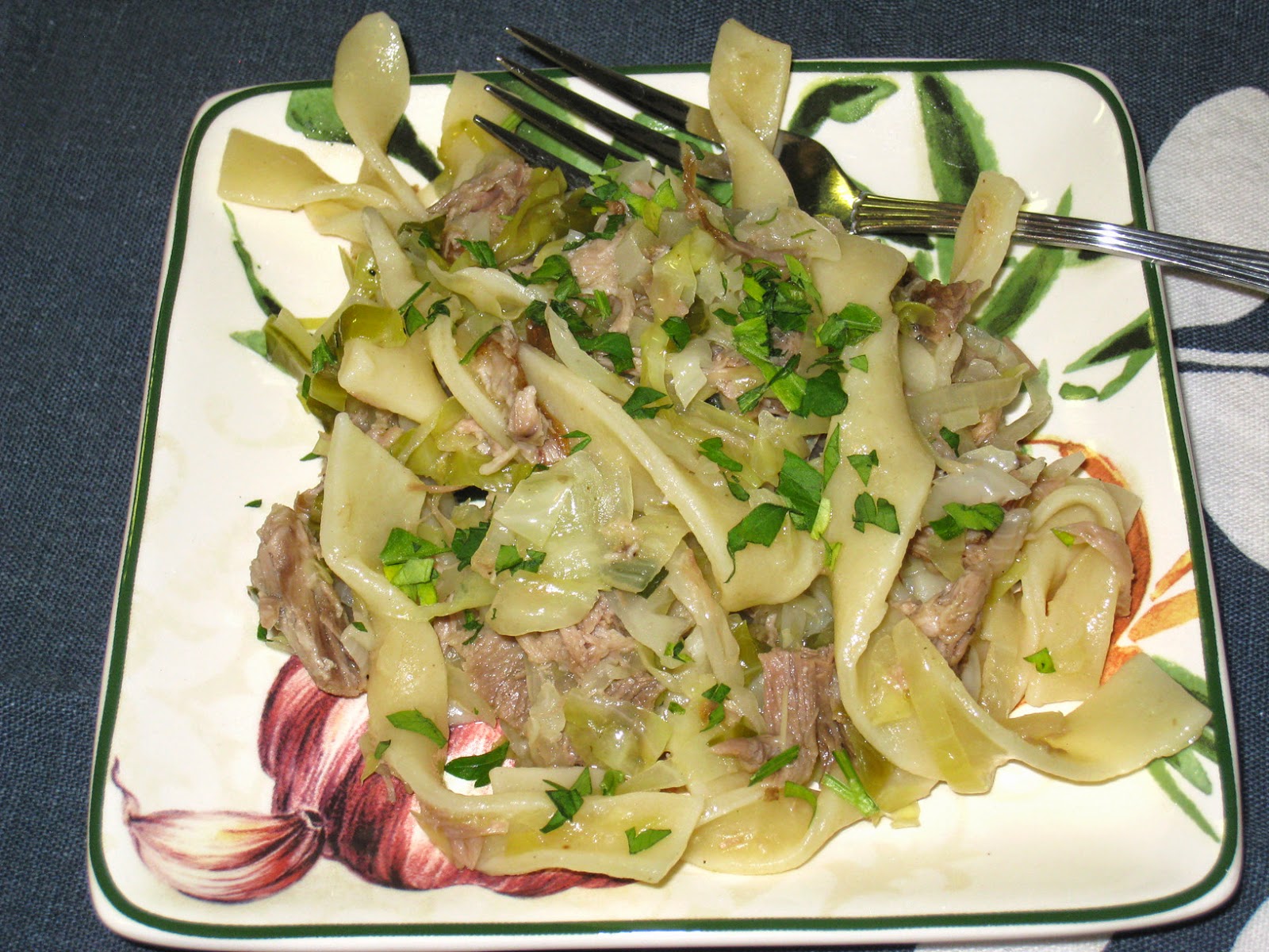Cooking without a Net: Haluska (Cabbage and Onions with Pork)