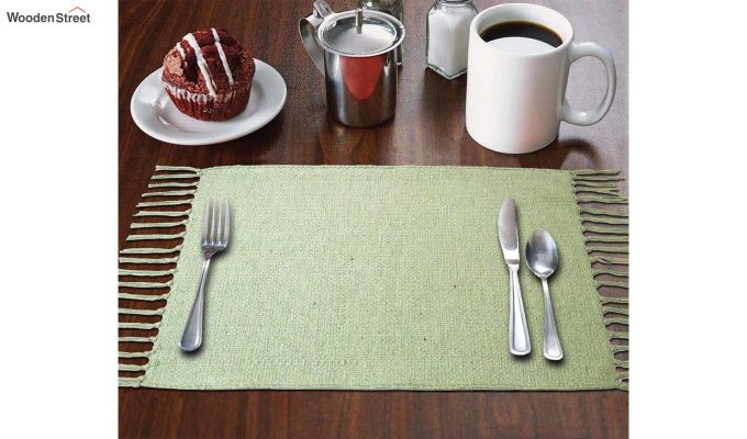 Mint Green Cotton Table Placemats