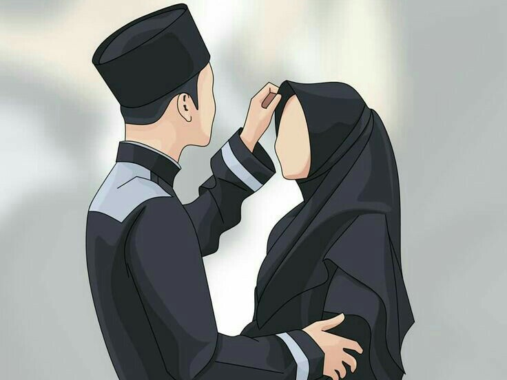 wallpaper santri salafi kartun minimalist