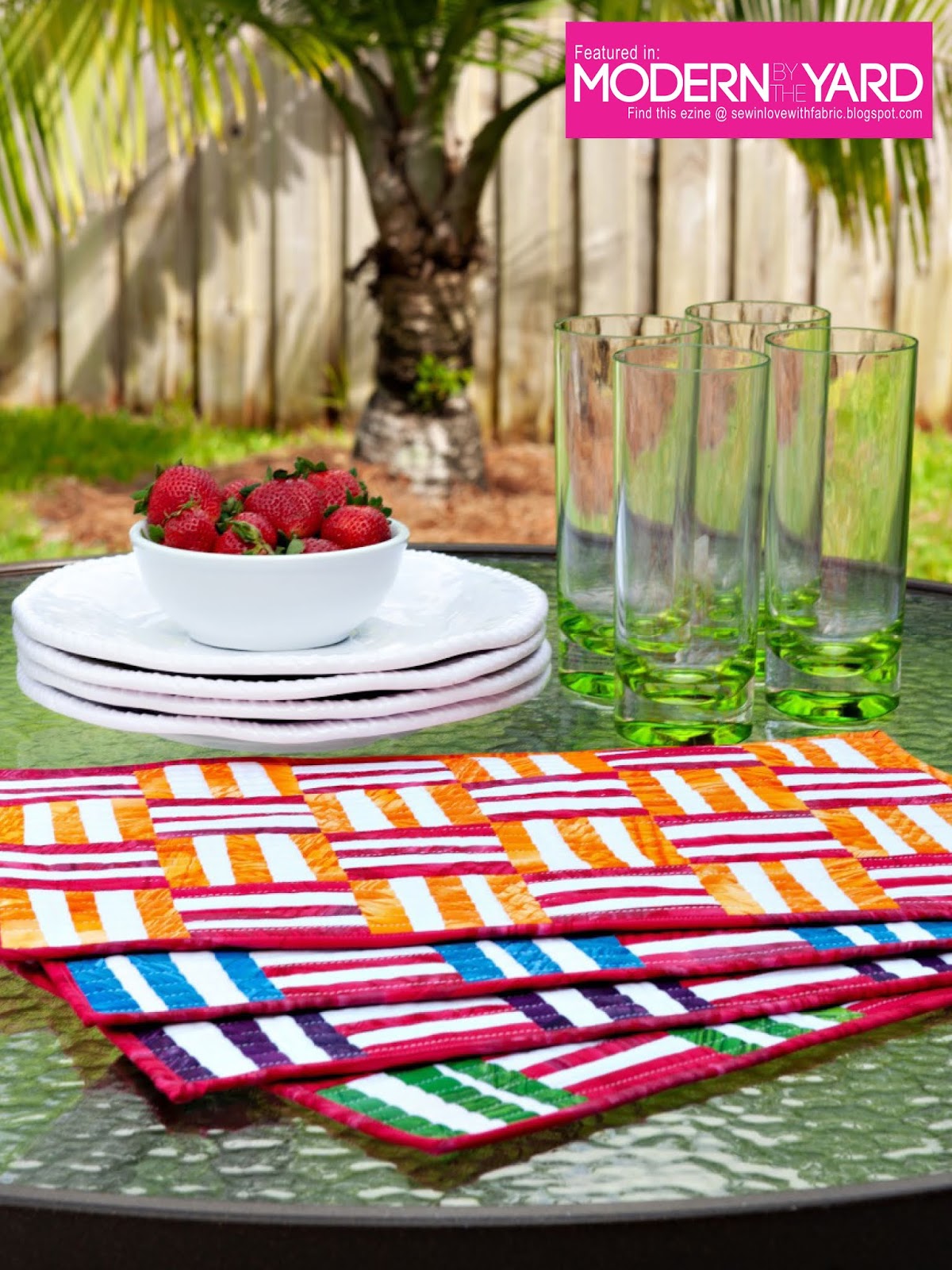 Quilty Zest Over and Under Placemats