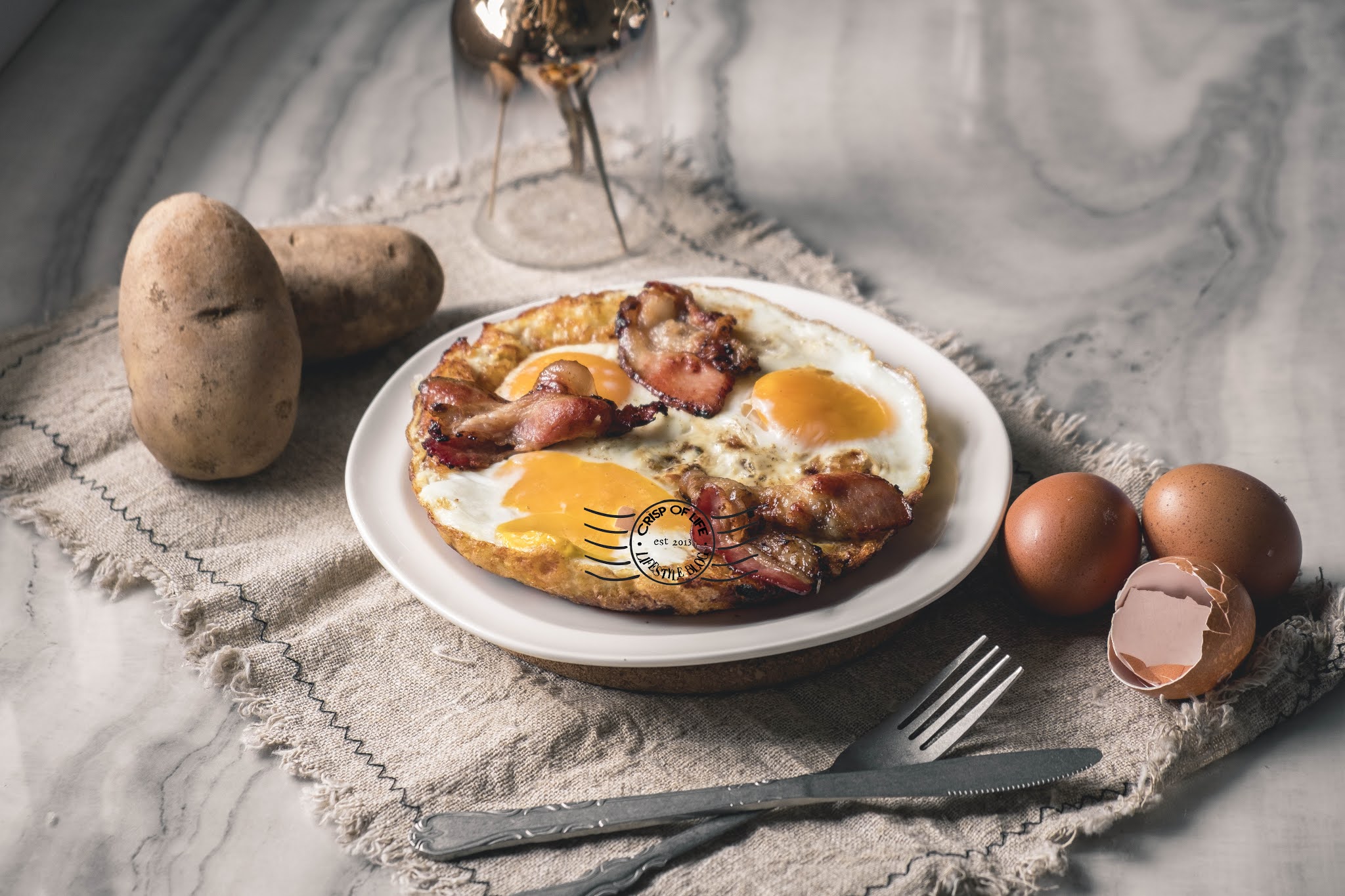 Easy Hashed Browns with Eggs Recipe Crisp of Life