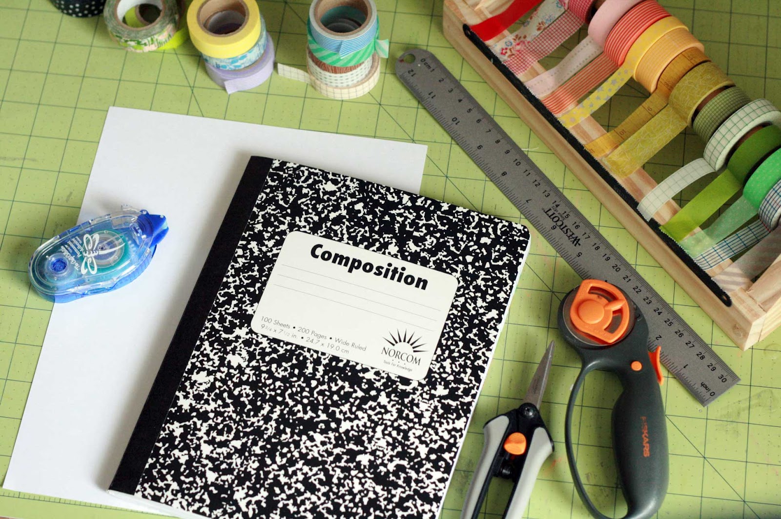 The Creative Place: DIY :: Lovely Washi Tape Notebook