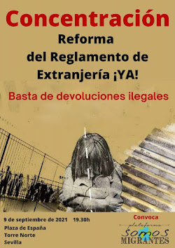 Concentración Reforma del Reglamento de Extranjería ¡YA! Basta de devoluciones ilegales.