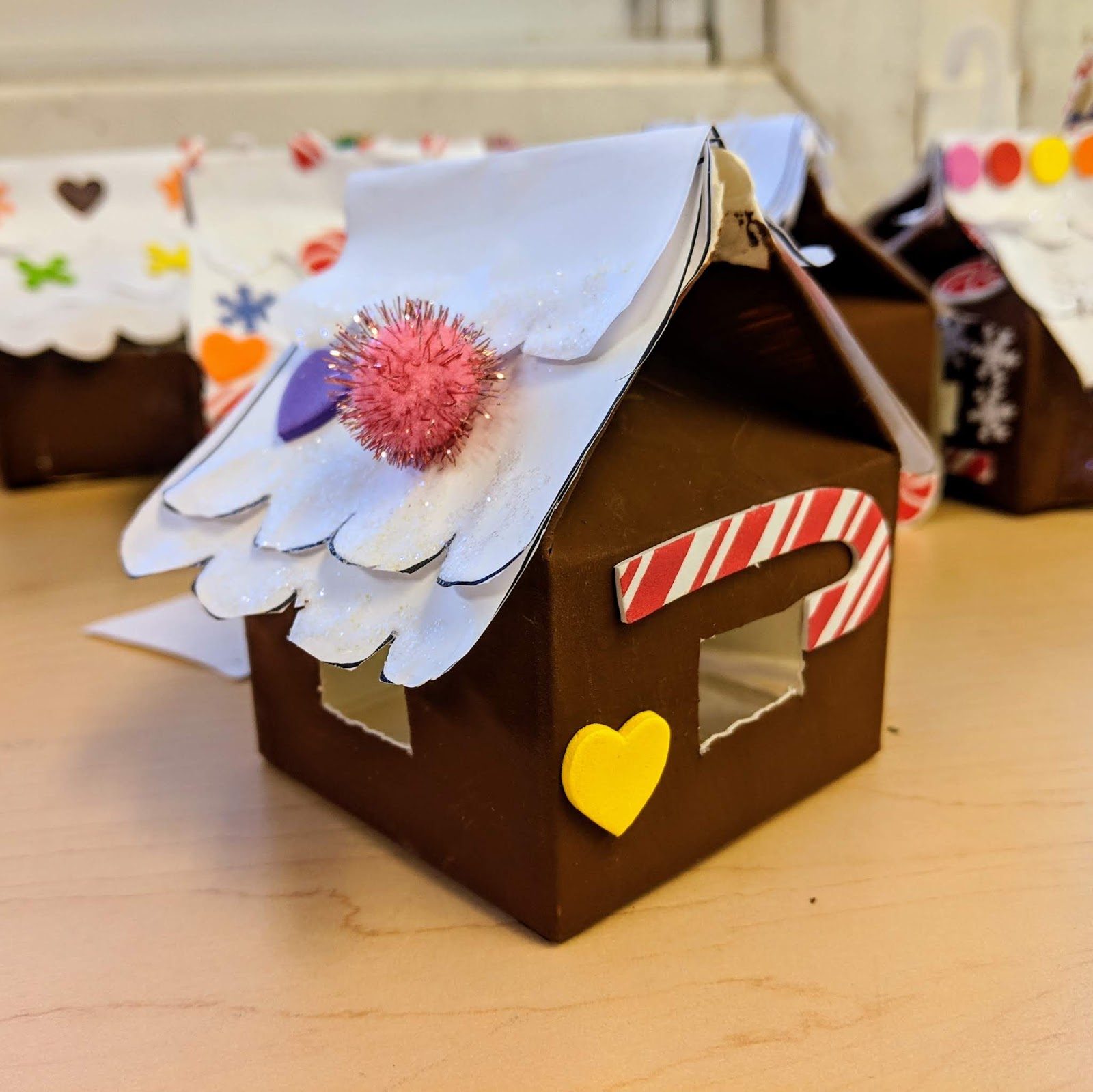 Milk Carton Gingerbread House Gettin' Crafty with Natalie