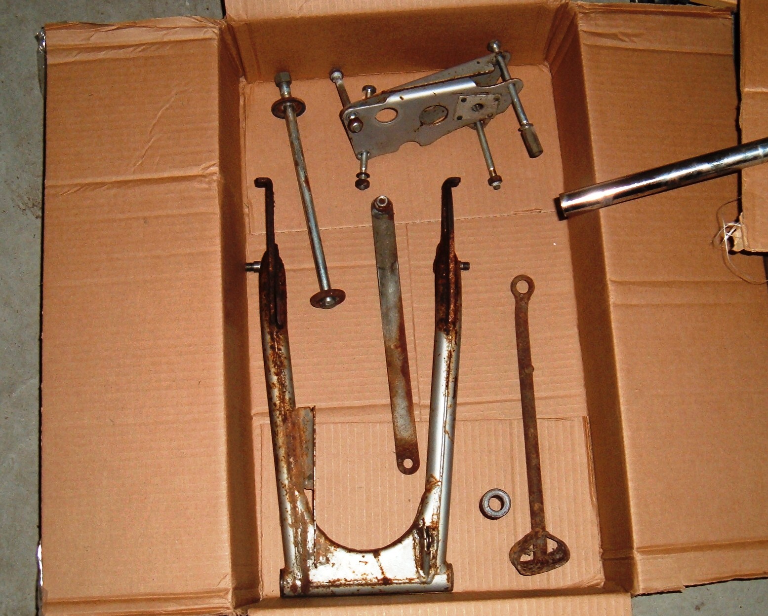 1969 Honda SL90: Parts for Powder Coating