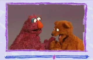 Telly and Baby Bear play pattycake by singing nursery rhymes and banging their hands. Sesame Street Elmo's World Hands Video E-Mail