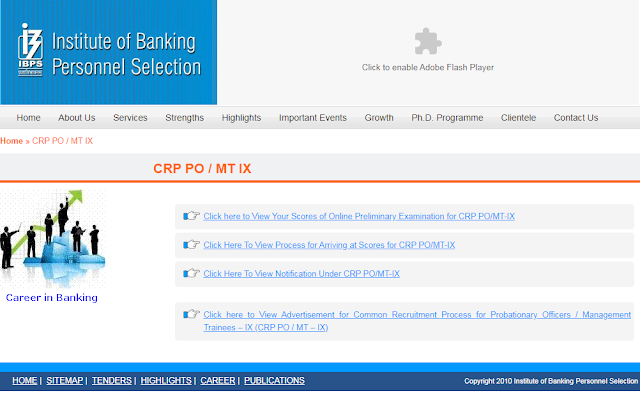 IBPS PO IX Pre Result with Marks 2019