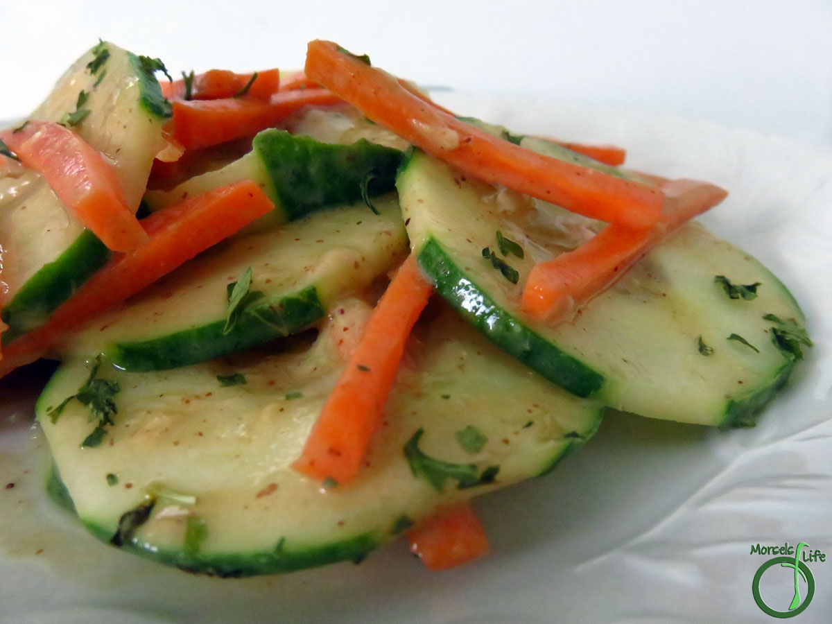 Morsels of Life - Peanut Lime Cucumber Salad - A simple peanut-lime cucumber salad bursting with Thai flavor!