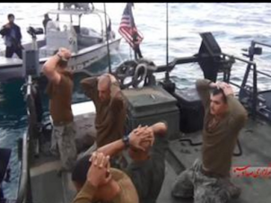 U.S. Naval Forces On Their Knees