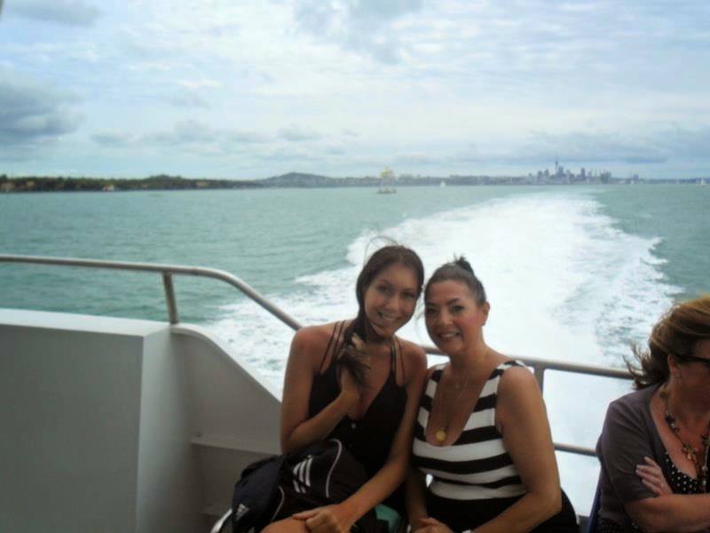 Mom and I Boating in New Zealand