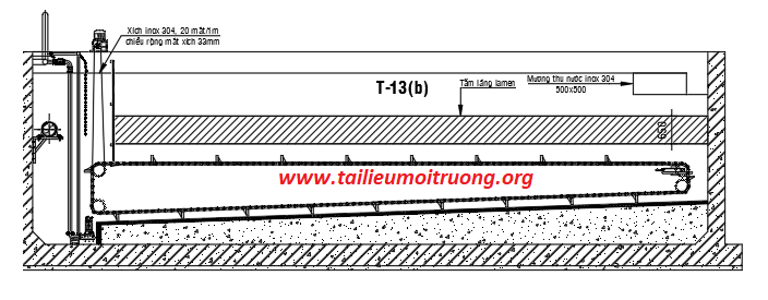 Bản Vẽ Bể Lắng Ngang Sử Dụng Tấm Lắng Lamella