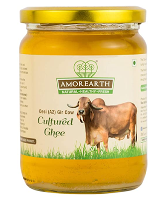Two Brothers Organic Farms A2 Cultured Ghee Made from Churning Curd of Desi Gir Cow Milk