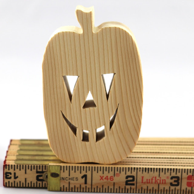 Handmade Wood Halloween Jack-o-Lantern - Pumpkin - Cutout Blank