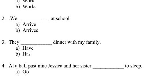 Soal Dan Jawaban Bahasa Inggris Tentang Simple Present