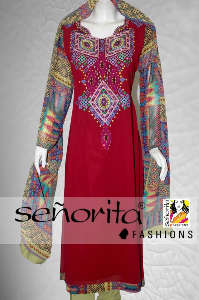 Senorita Fashions Eid Collection 2013 For WomenChaska Fashion For Girls