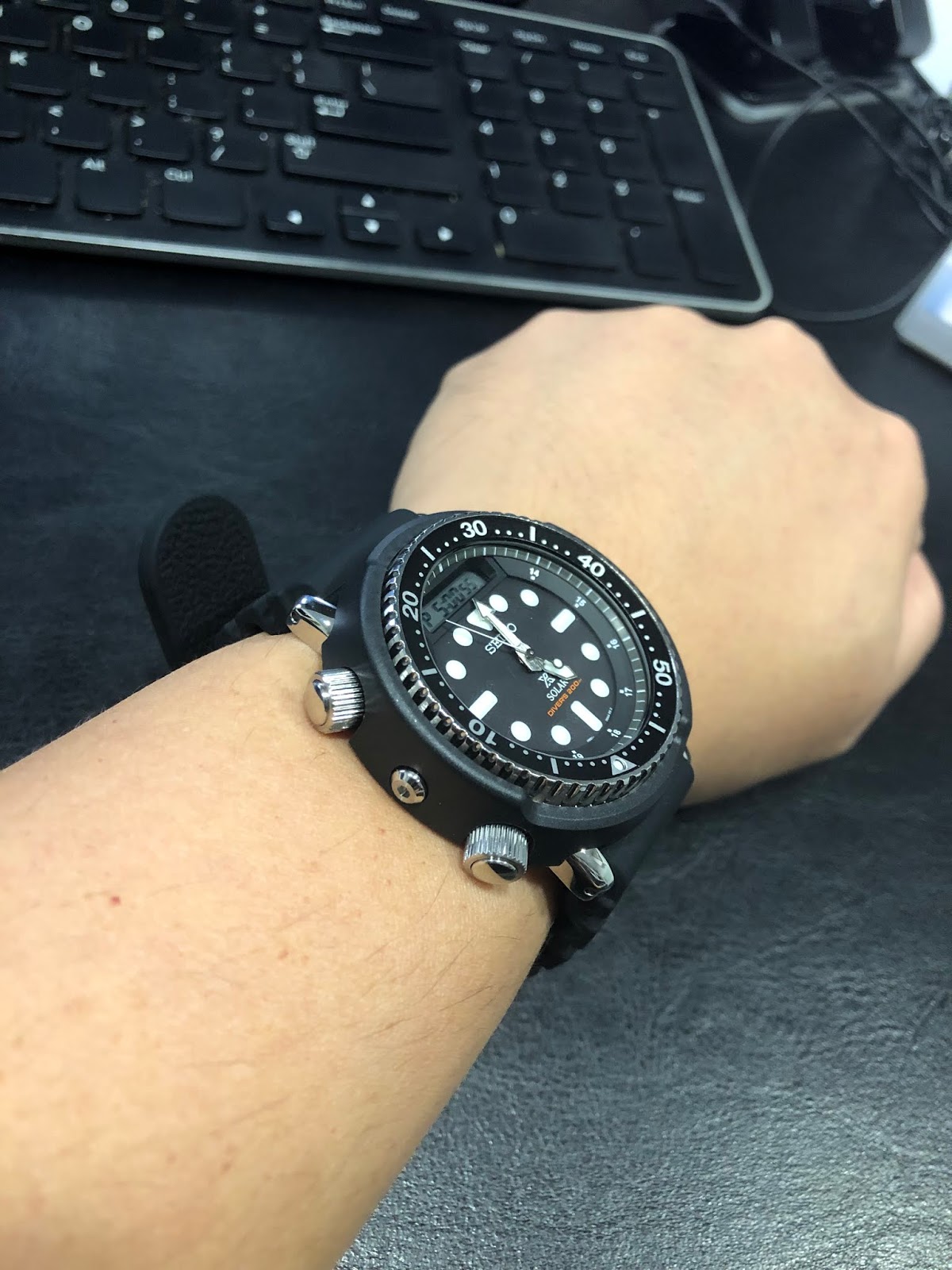 My Eastern Watch Collection: Seiko Prospex Ana-Digi Solar Dive Watch SNJ025  or SBEQ001 