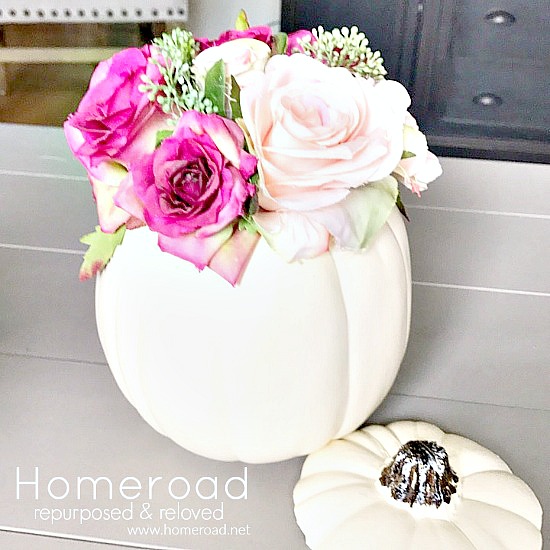 Faux Pumpkin Centerpiece