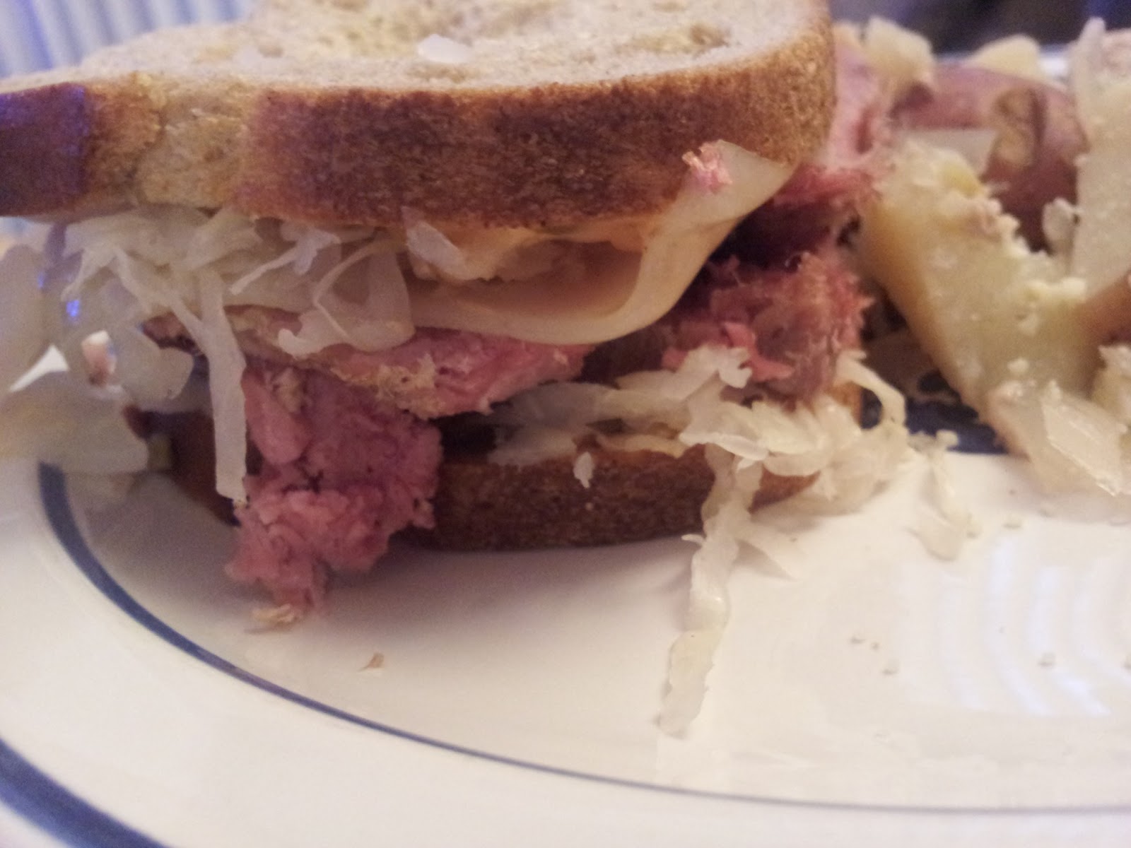 COVERED IN BACON Slow Cooker Corned Beef / Reuben Sandwiches