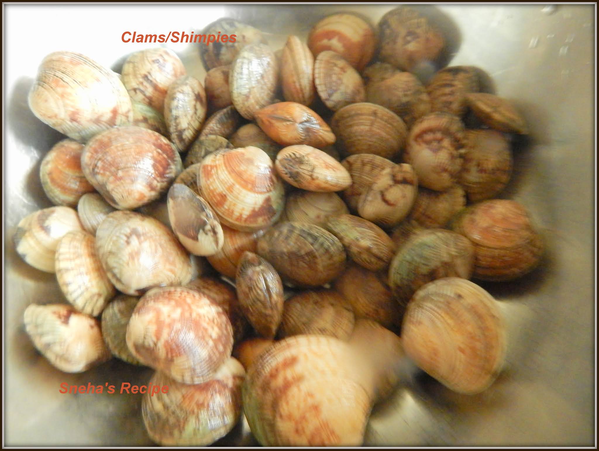 East Indian Clams / Shimpies CurryFishFriday Sneha's Recipe