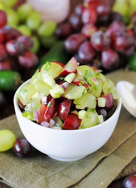 Bowl of Grape Salsa Image