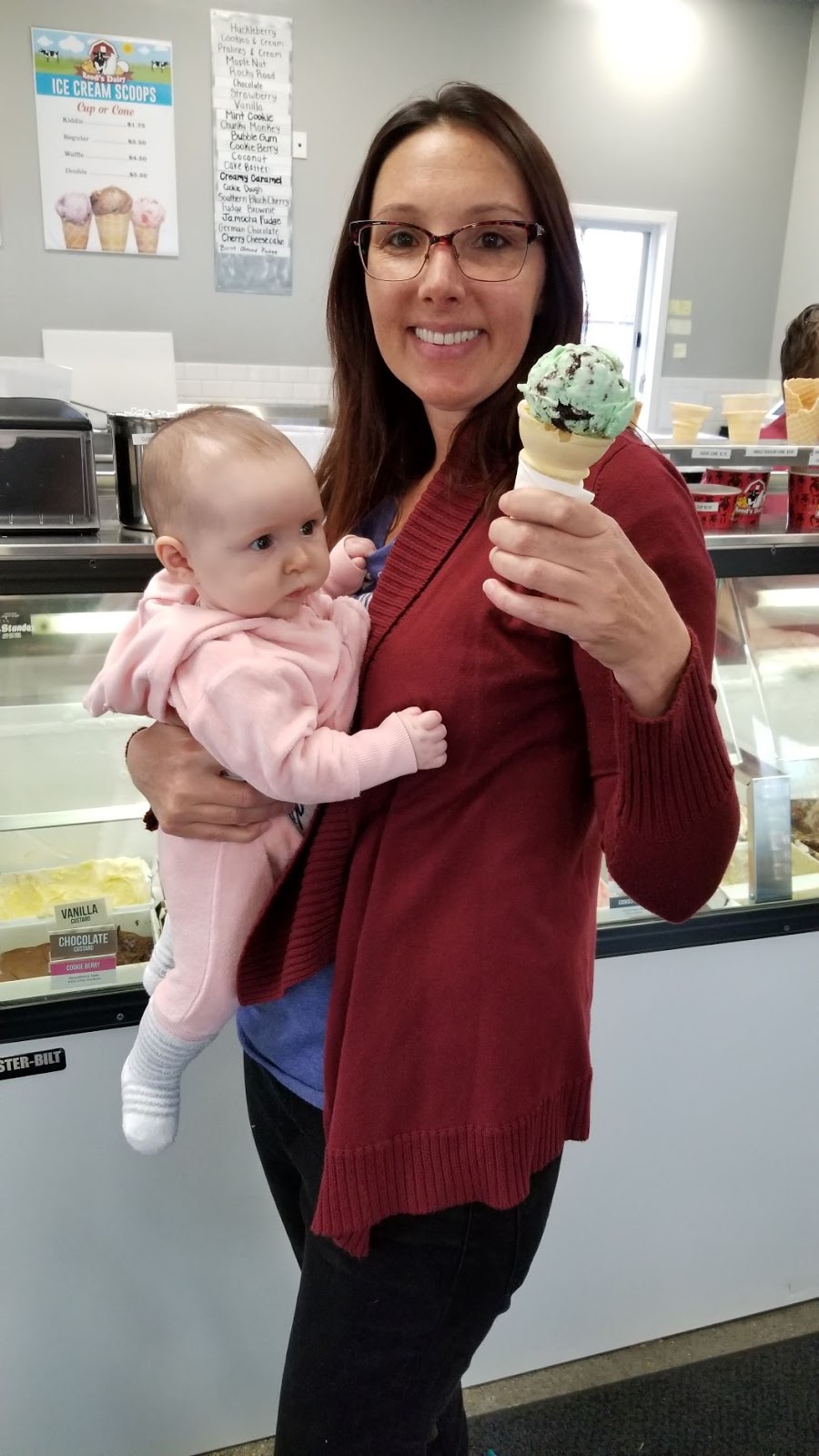 Here and There 2,000+miles+baby. Day 11. Reed's Dairy, Idaho Falls