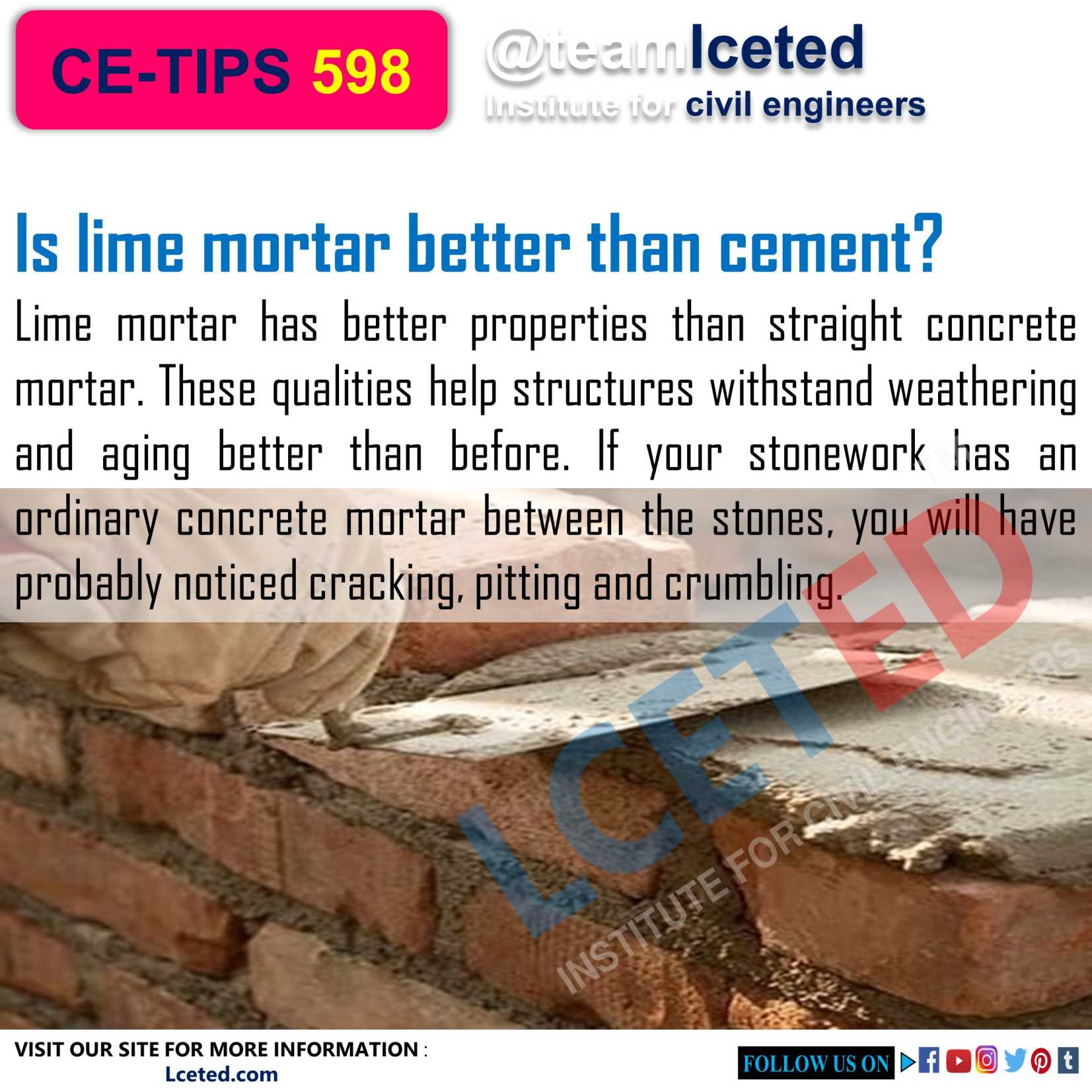 What Is Mortar? Functions Of Mortar Types Of Mortars LCETED
