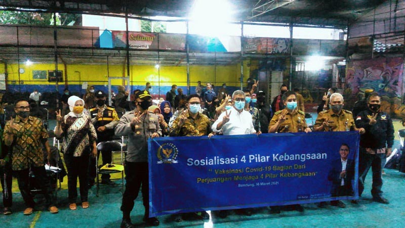 Vaksinasi Covid-19 Bagian dari Perjuangan Menjaga 4 Pilar Kebangsaan Vaksinasi Covid-19 Bagian dari Perjuangan Menjaga 4 Pilar Kebangsaan
