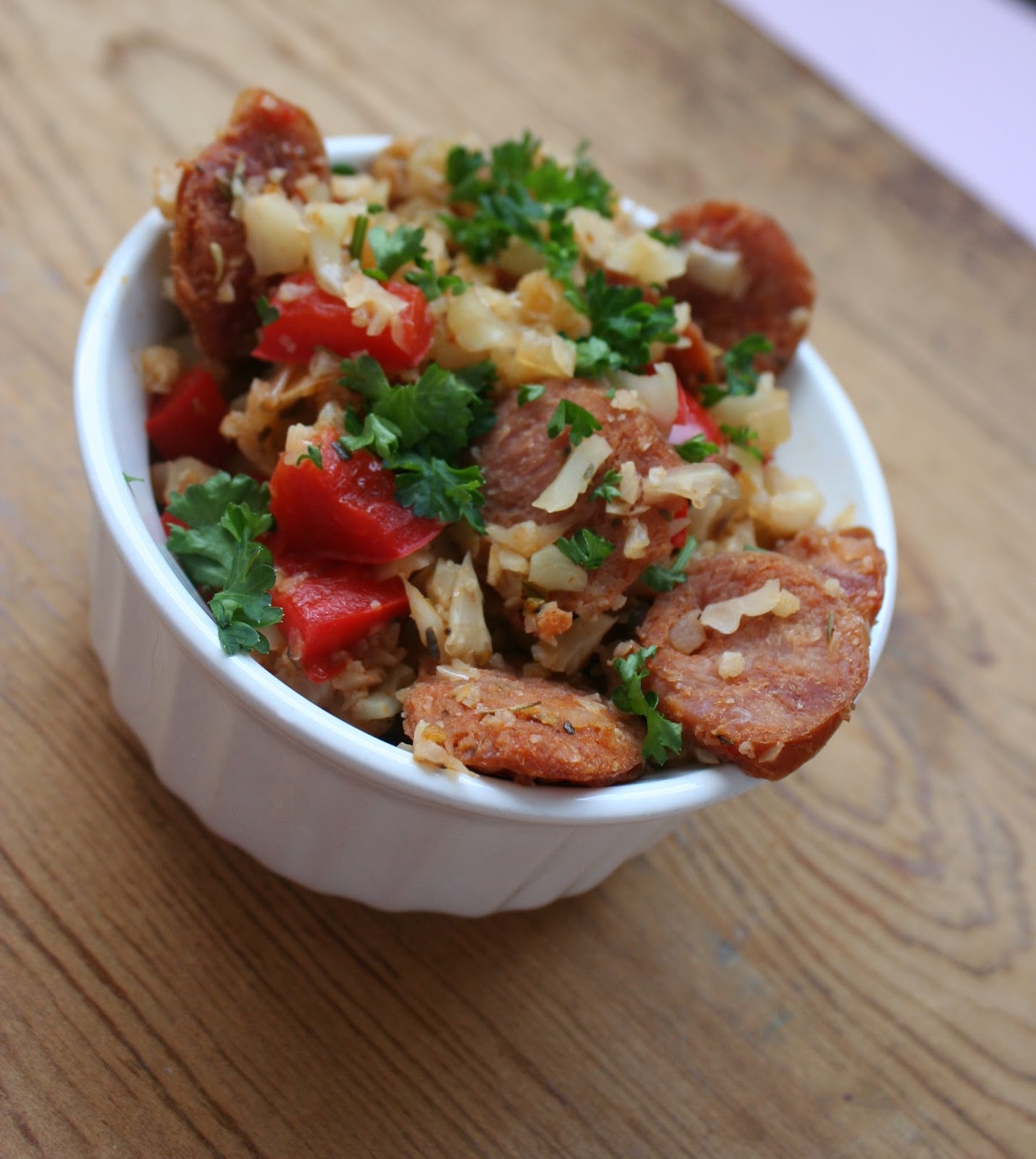 Sweet Luvin' In The Kitchen Cauliflower Dirty Rice with Andouille Sausage