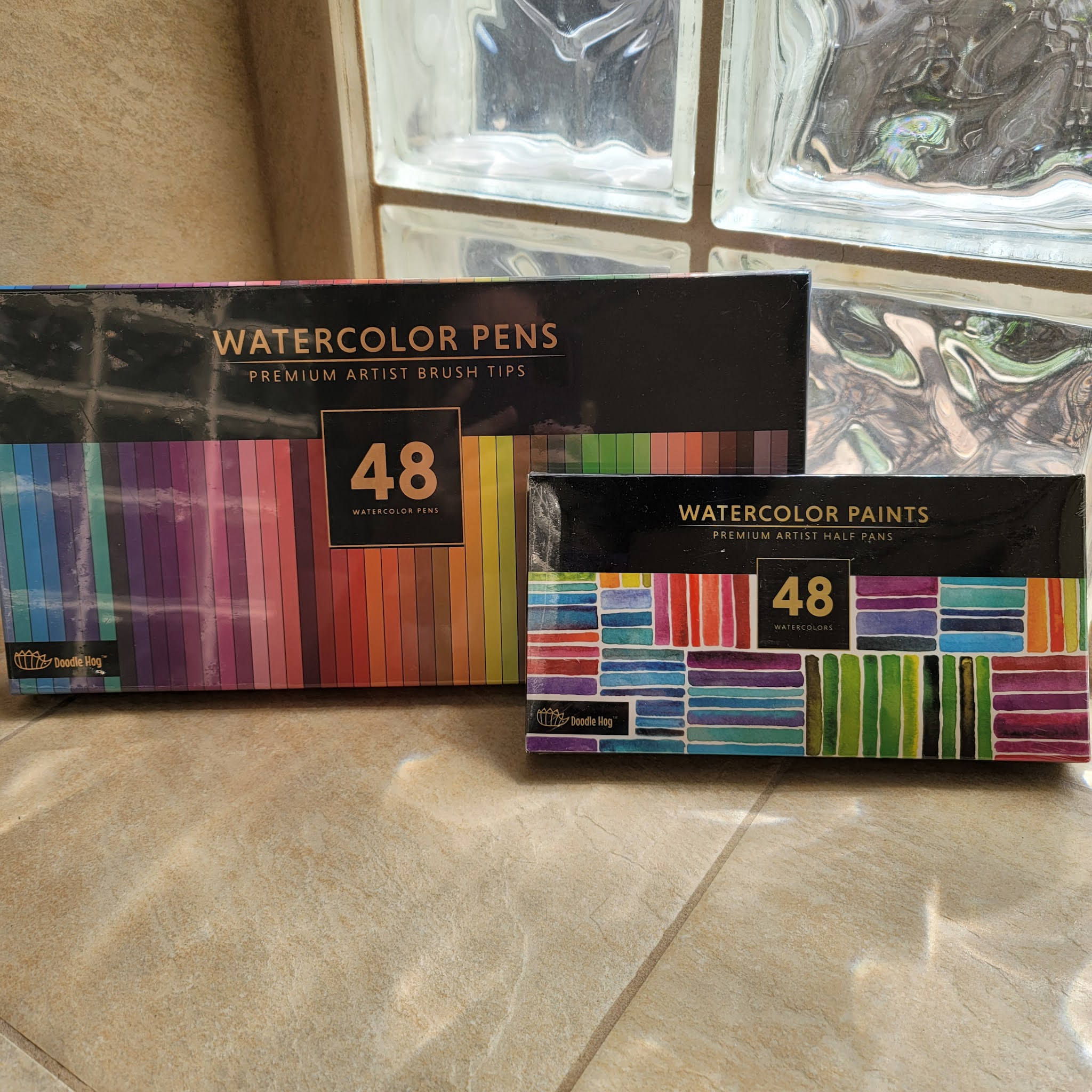 48 Premium Watercolor Half Pan Set in Metal Palette, Water Color Paint Sets  for Kids, Watercolor Sets for Adults Beginners, Professional Watercolor  Paint Set Includes Refillable Water Brush