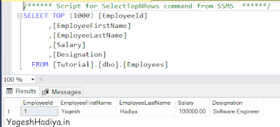 Create Asp.Net Core Web API with Entity Framework Core Code First Approach - YogeshHadiya.in