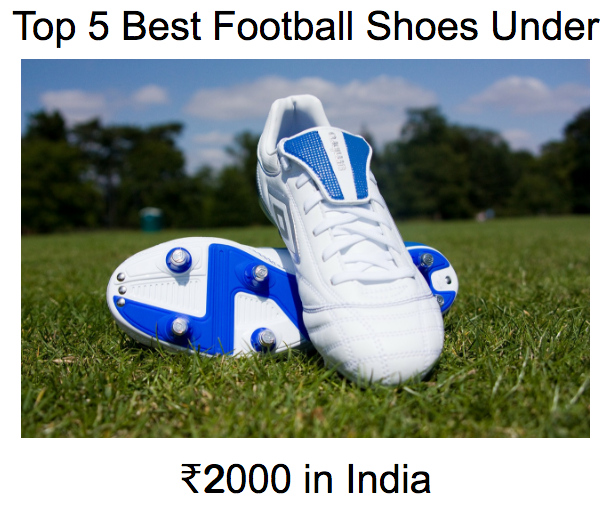 Top 6 Best Football Shoes Under ₹2000 in India 2020 IM Sunil Singh