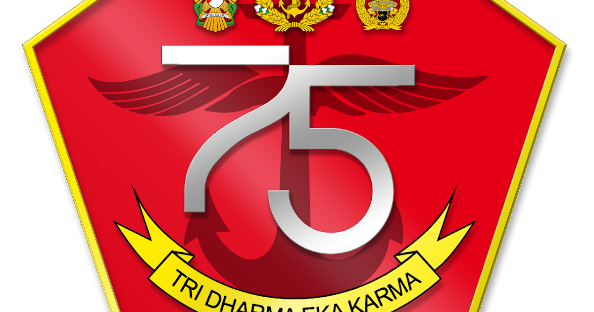 LOGO HUT TNI KE 75 PNG