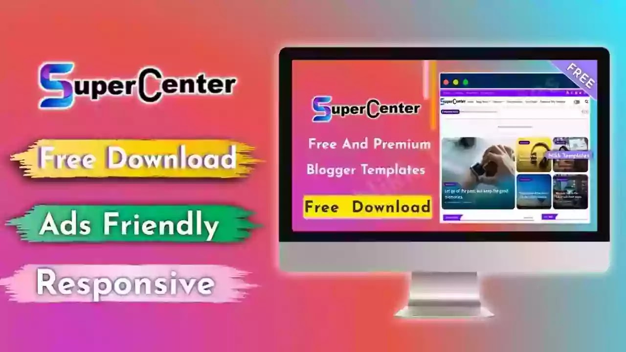 Super Center - Featured & Article Blogger Template {Free Download}