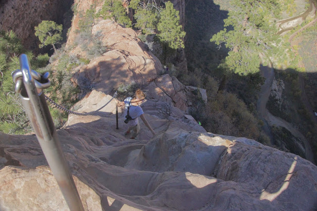 View Down Angels Landing Trail, Zion National Park