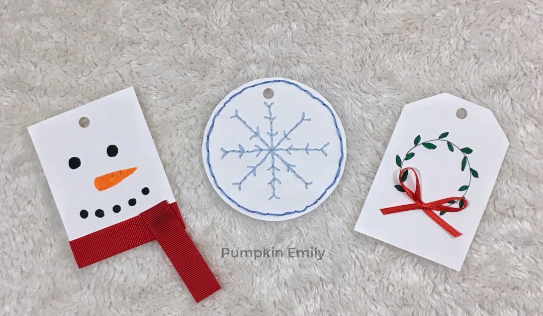 Christmas Gift Tags With String, Snowflake Embroidered Tags Handmade, Sewn  Gift Tags, Tags for Holidays, Embroidered Christmas Tags 