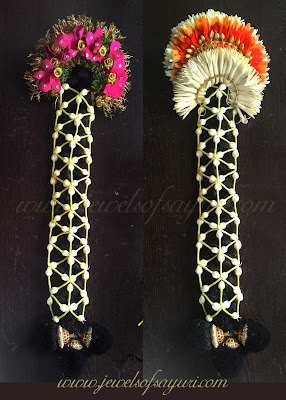 Floral Hair braids tamil wedding