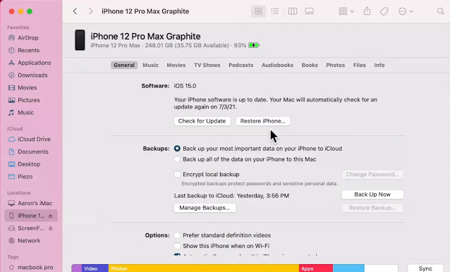 The official way to downgrade from iOS 15 to iOS 14 (Without losing any