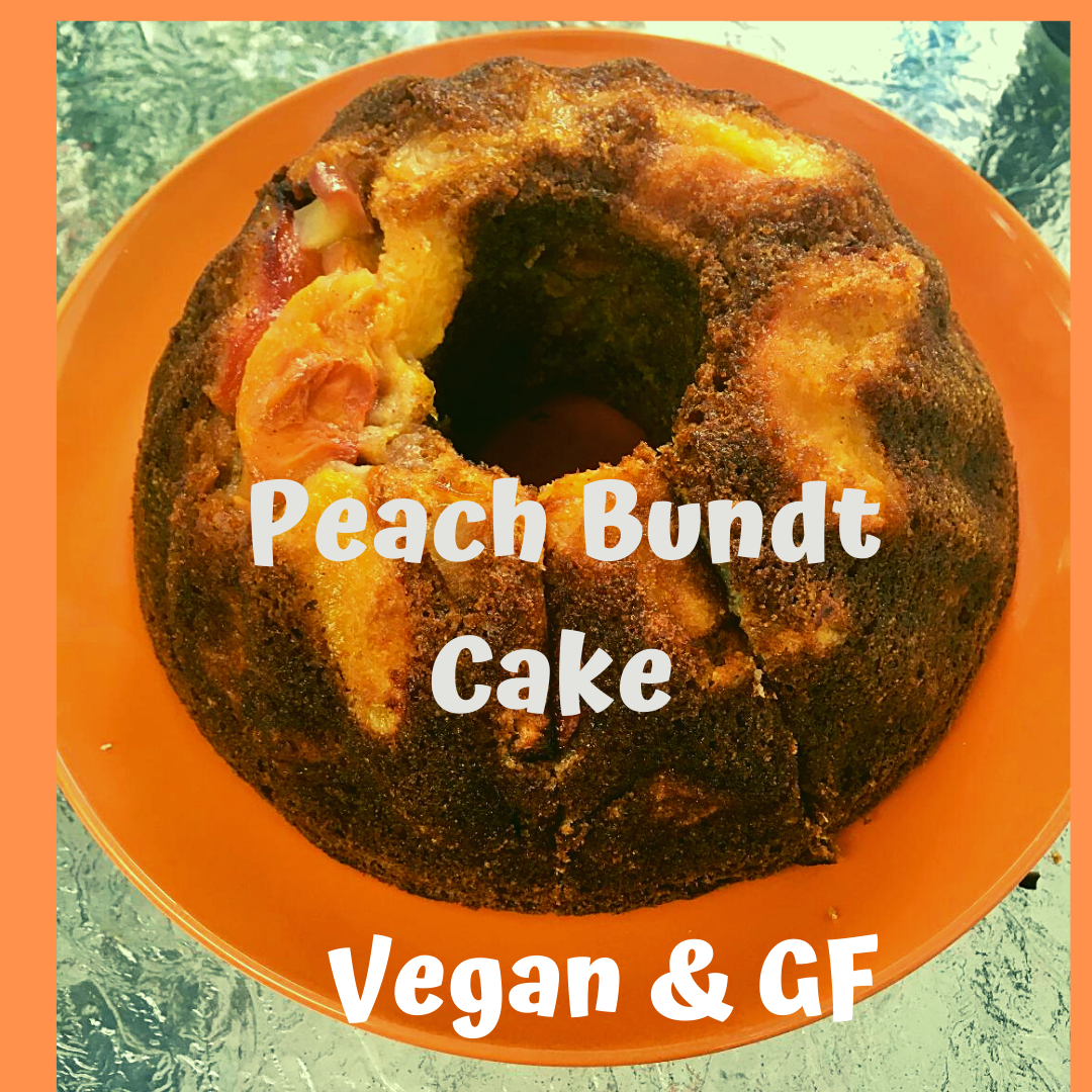 Gluten Free AZ Peach Bundt CakeVegan and Gluten Free