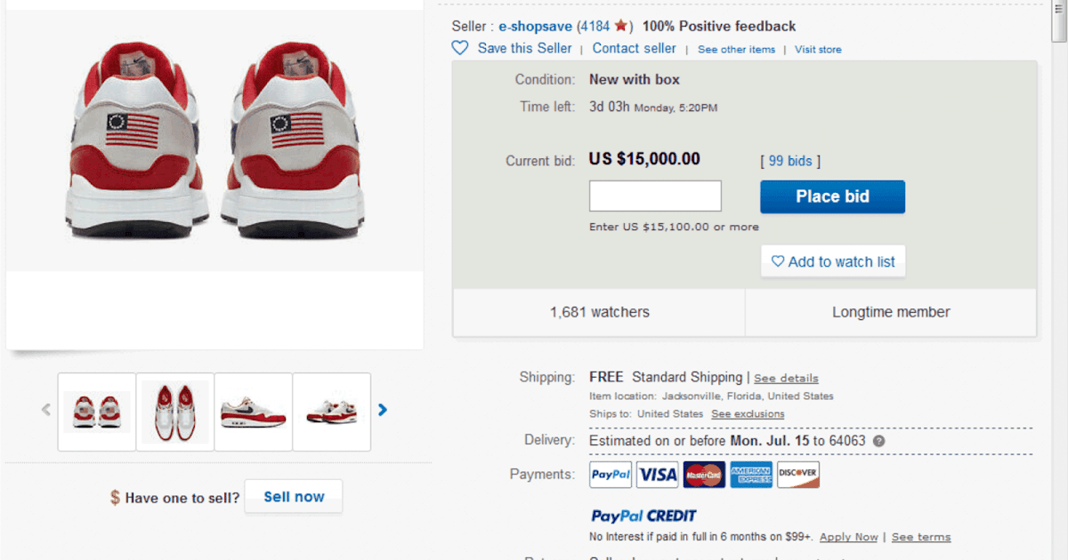 betsy ross nike shoes ebay