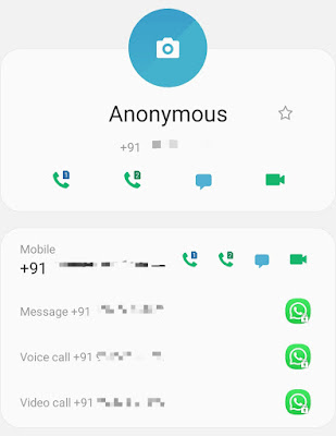 Open WhatsApp chat from contact details