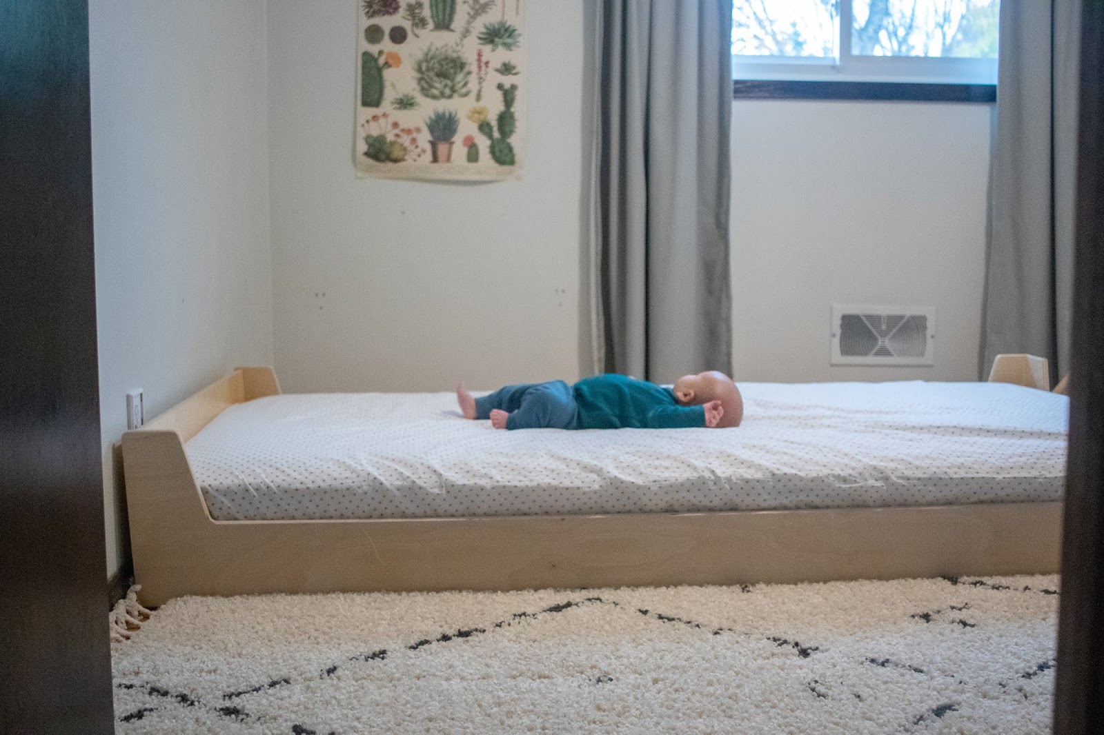 Transitioning to a Montessori Floor Bed with a Newborn