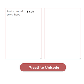 Preeti to unicode converter