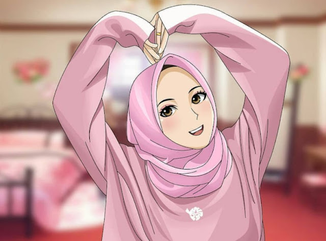 Kartun Muslimah Comel