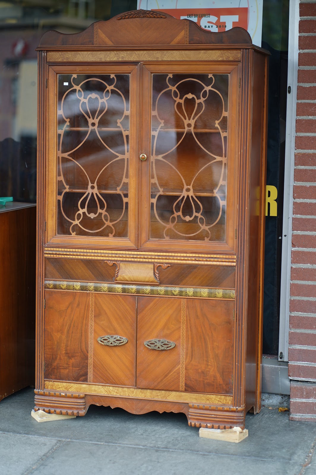 UHURU FURNITURE & COLLECTIBLES: **SOLD** #94811 Art Deco China Cabinet