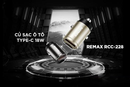 Củ sạc ô tô chân Type-C 18W Remax RCC-228