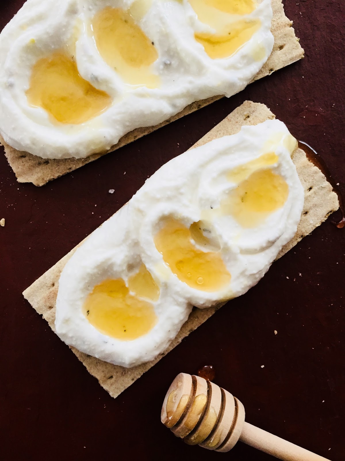 Rosemary Lemon Cottage Cheese Flatbread with Honey