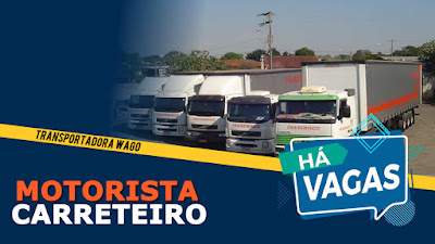 Vaga para motorista Carreteiro