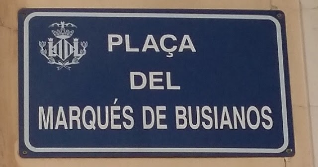 CALLES Y PLAZAS DE VALENCIA PLAZA MARQUES DE BUSIANOS