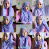 Cara Menggunakan Hijab Segi Empat Untuk Wajah Bulat