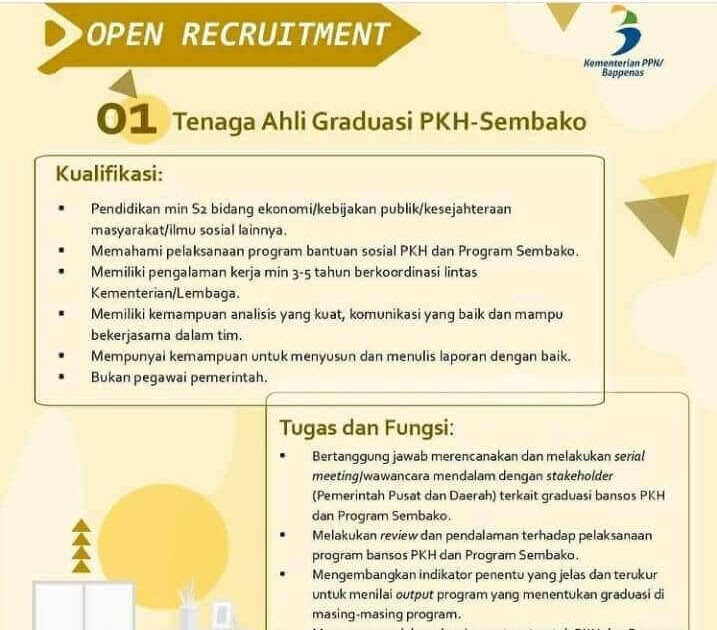 Rekrutmen Tenaga Ahli Dalam Percepatan Penanggulangan Kemiskinan
